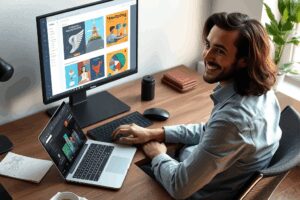 AI 디자인 도구로 5분 만에 전문가 수준 그래픽 만들기